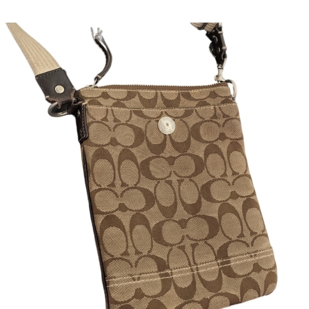Coach Brown Signature Shoulder Bag